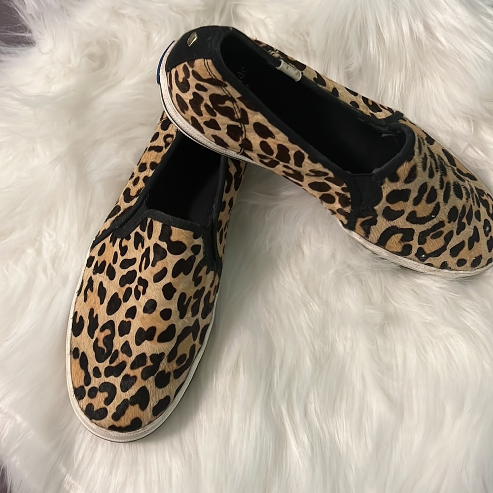 keds x kate spade new york double decker leopard-print sneakers - Picture 4 of 4